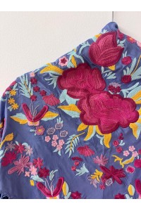 Mantoncillo REVUELO azul ducado y fuxia