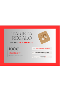 Tarjeta REGALO MANTONCILLOS DE FLAMENCA Y COMPLEMENTOS 100 €